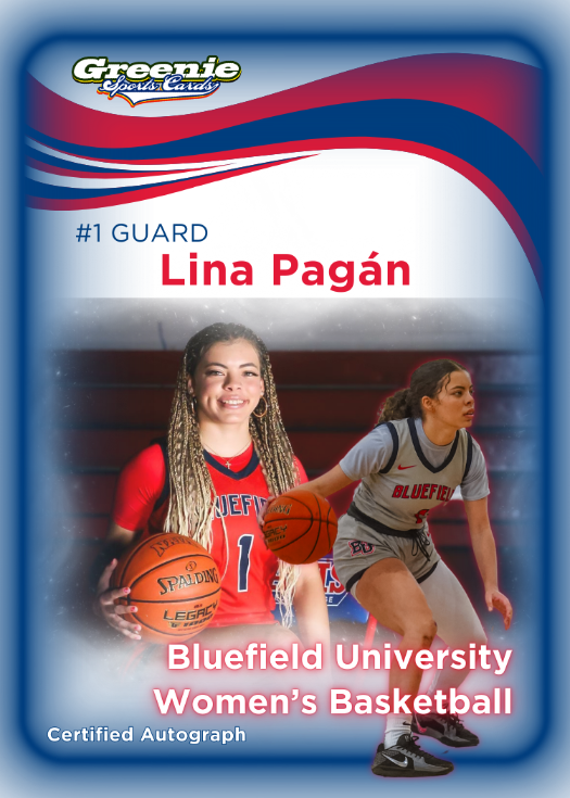LINA PAGAN Certified Autograph Trading Card 2025 Greenie Sports Cards NIL Trading Card