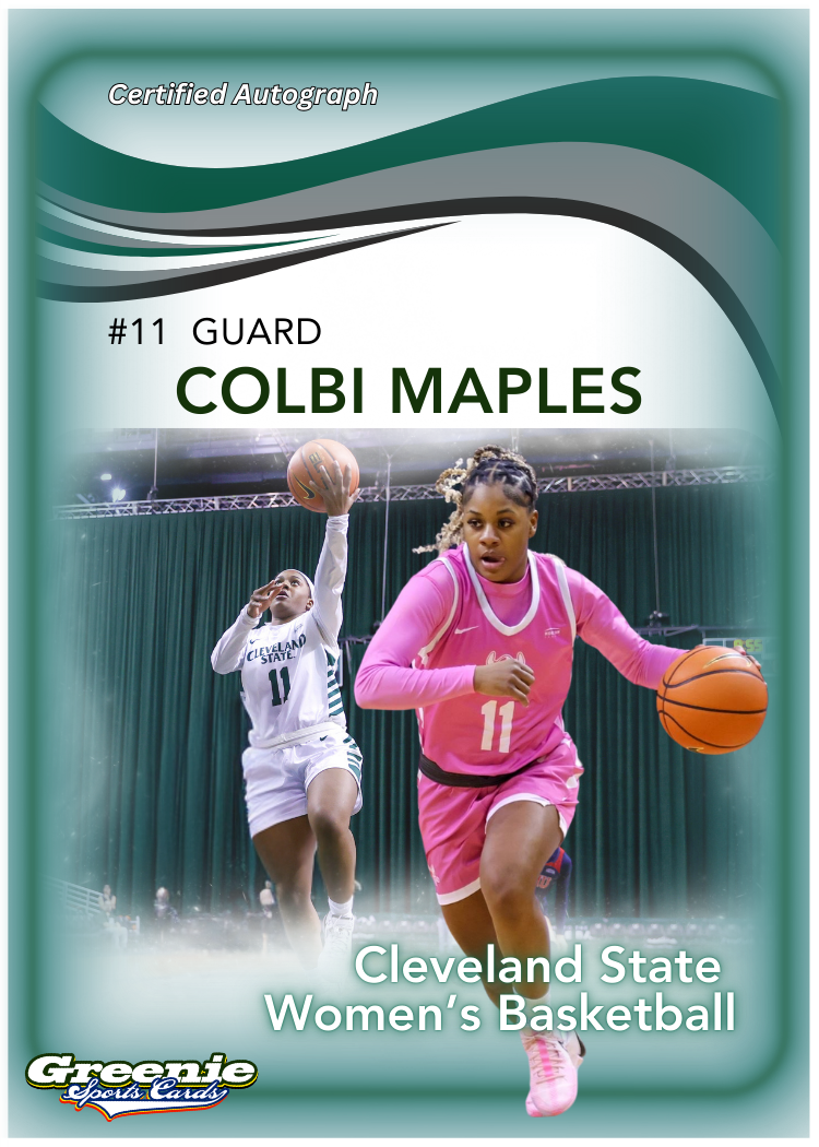 COLBI MAPLES Certified Autograph Trading Card 2024 Greenie Sports Cards NIL Trading Card