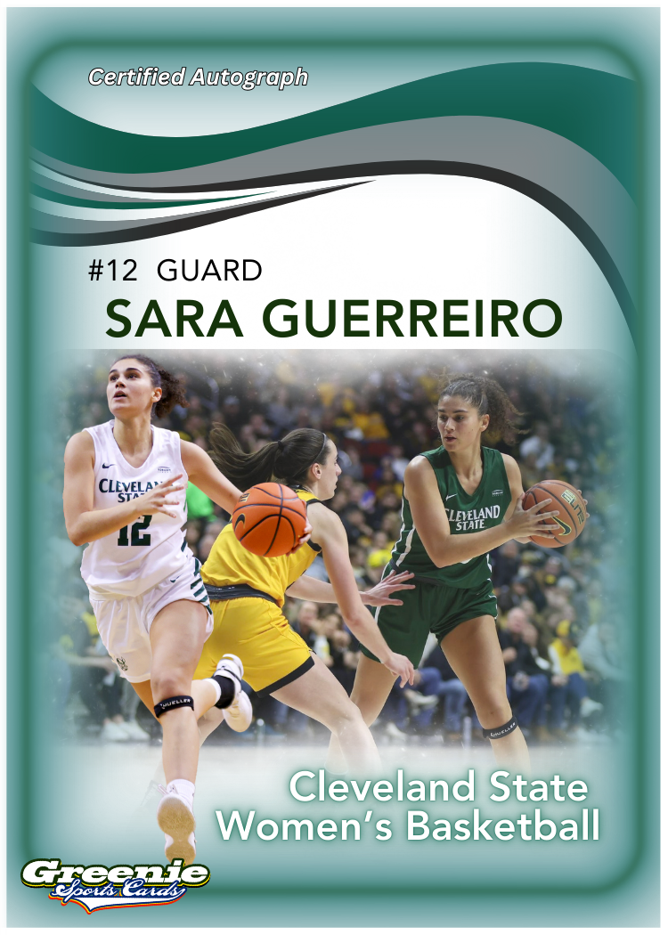 SARA GUERREIRO Certified Autograph Trading Card 2024 Greenie Sports Cards NIL Trading Card