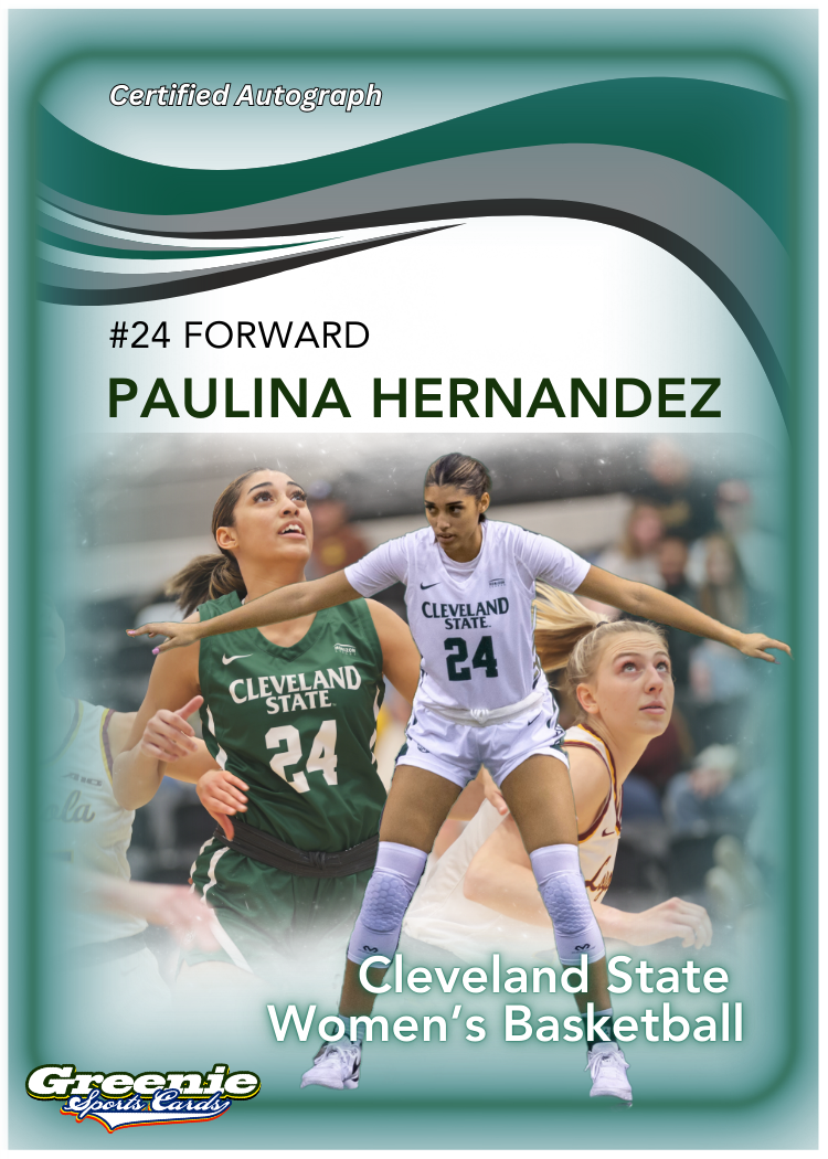 PAULINA HERNANDEZ Certified Autograph Trading Card 2024 Greenie Sports Cards NIL Trading Card