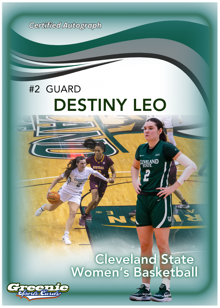 DESTINY LEO Certified Autograph Trading Card 2024 Greenie Sports Cards NIL Trading Card