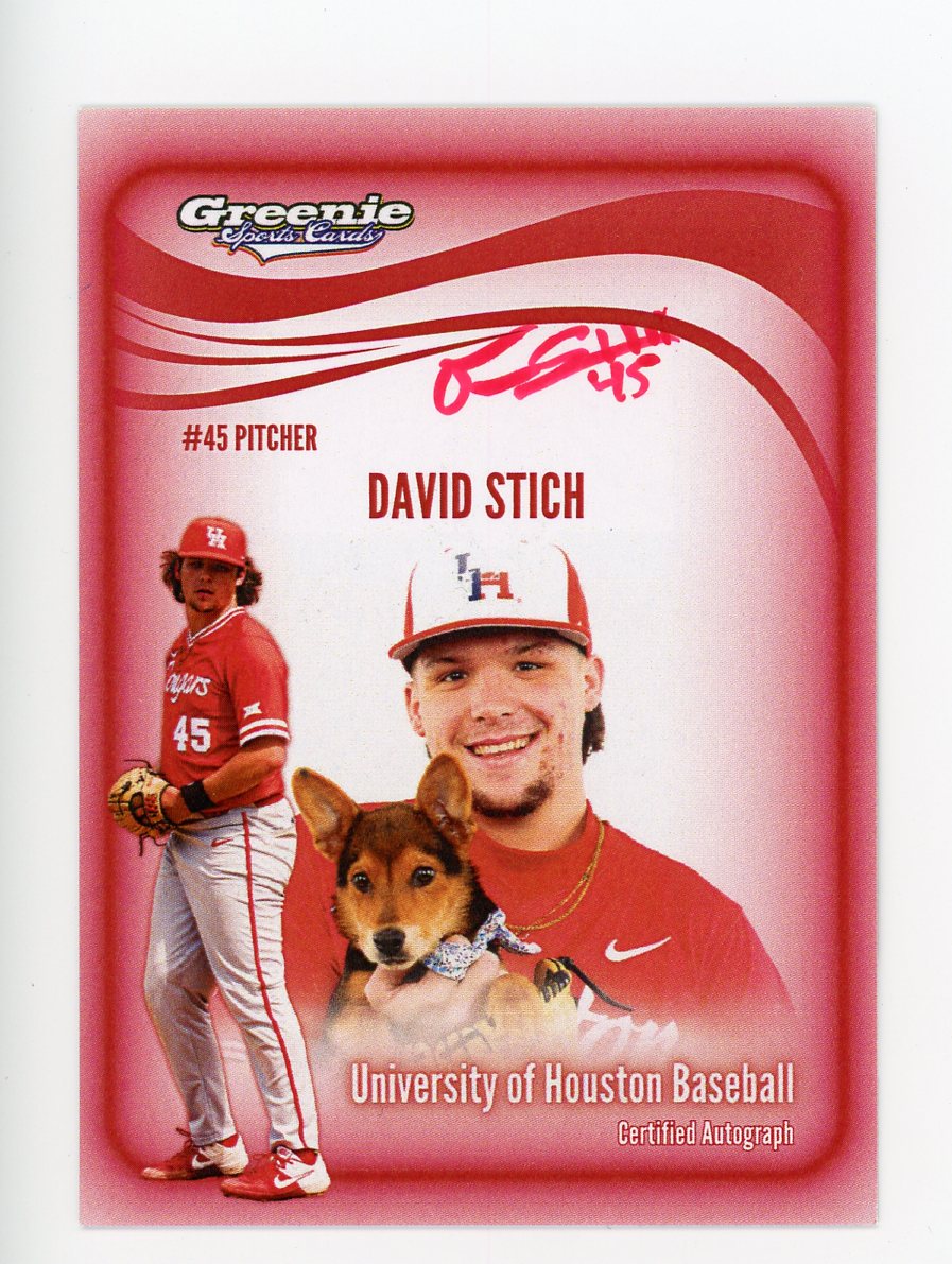 DAVID STICH Certified Autograph Trading Card 2025 Greenie Sports Cards Greenie Cards DAVID STICH Certified Autograph Trading Card 2025 Greenie Sports Cards Greenie Cards