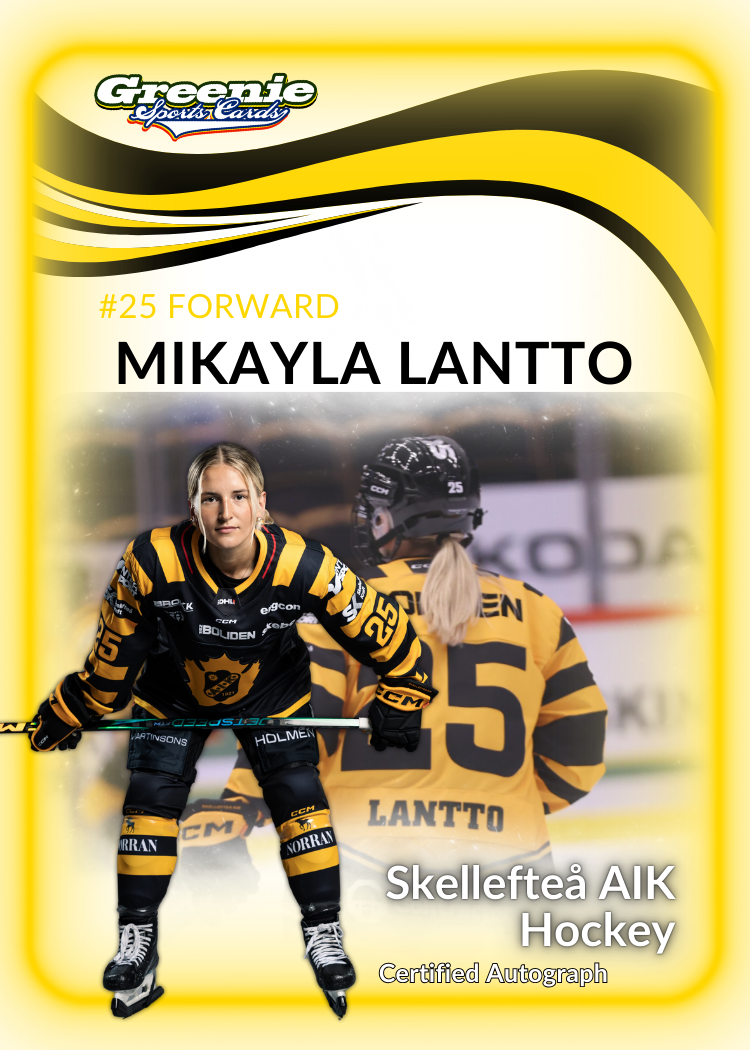 MIKAYLA LANTTO Certified Autograph Trading Card 2025 Greenie Sports Cards NIL Trading Card PRE-SALE