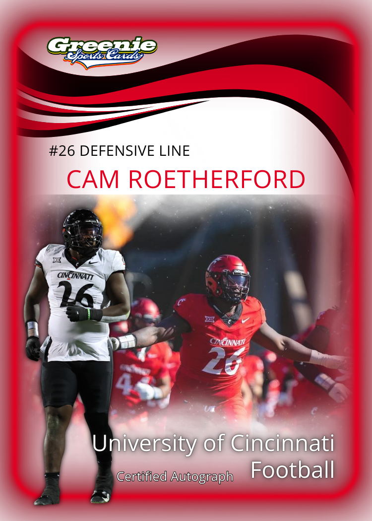 CAM DEEBO ROETHERFORD Certified Autograph Trading Card 2025 Greenie Sports Cards NIL Trading Card Pre-Sale
