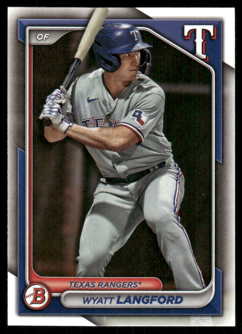 A11 WYATT LANGFORD 2024 BOWMAN BP-64 RANGERS BOWMAN PROSPECT