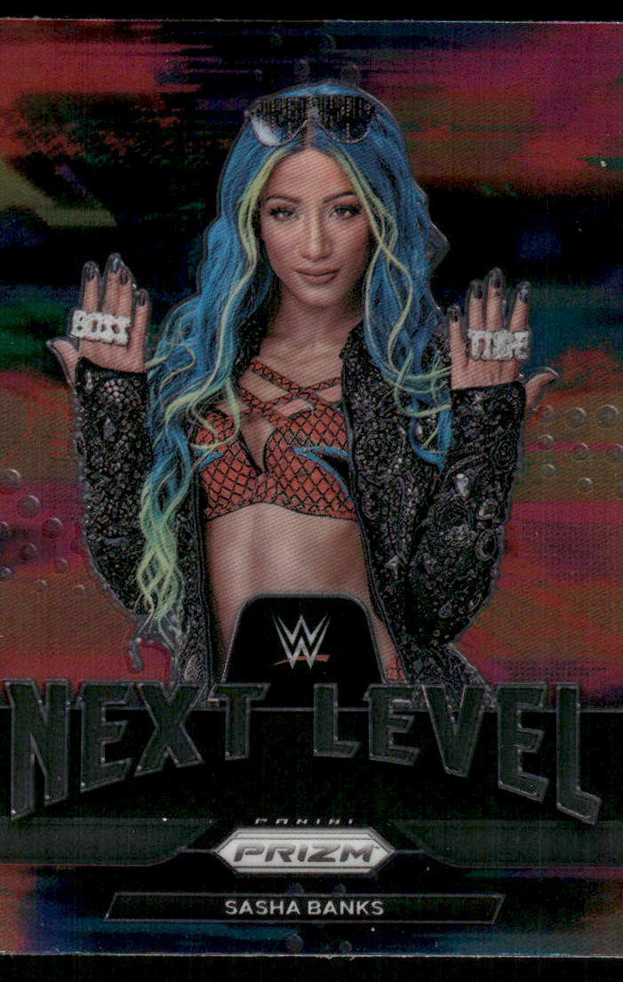 A20 SASHA BANKS 2022 PRIZM WWE NEXT LEVEL WRESTLING DIVA #16