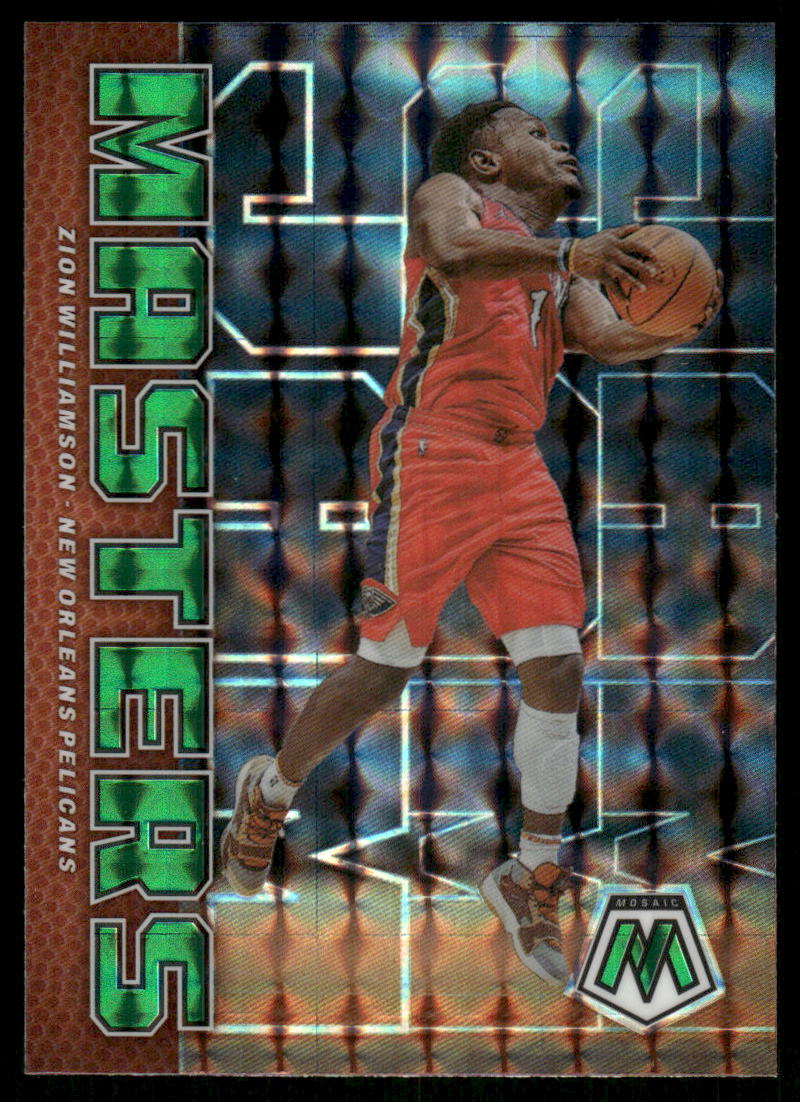 A33 ZION WILLIAMSON 2022-23 MOSAIC JAM MASTERS GREEN #18 PELICANS