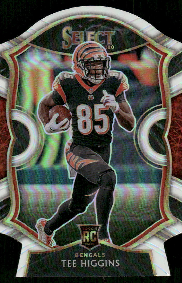5A16 TEE HIGGINS RC 2020 SELECT DIE CUT WHITE REFRACTOR CONCOURSE #60 BENGALS