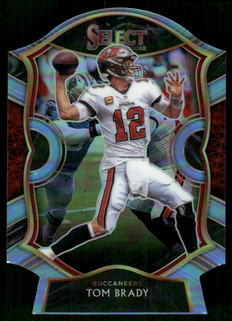 5A21 TOM BRADY 2020 SELECT LIGHT BLUE REFRACTOR DIE CUT CONCOURSE #1 BUCCANEERS