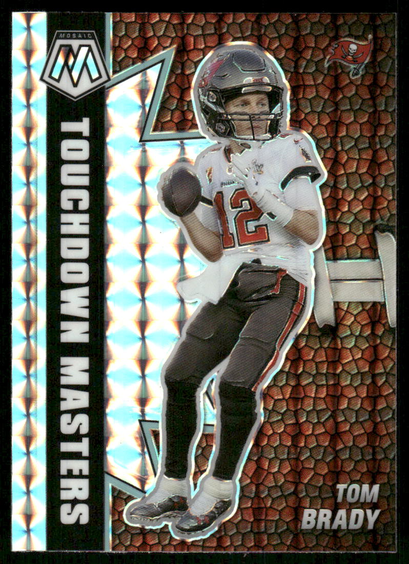 5A23 TOM BRADY 2021 MOSAIC TOUCHDOWN MASTERS REFRACTOR TM-12 BUCCANEERS