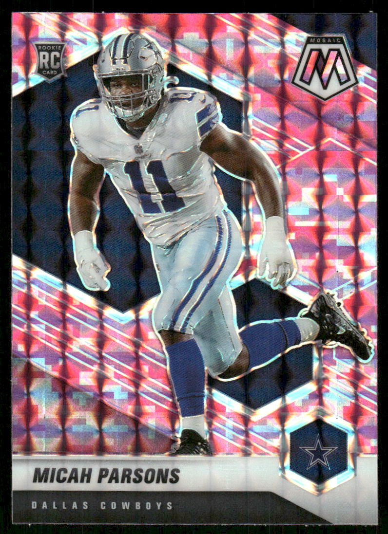5A27 MICAH PARSONS 2021 MOSAIC PINK PRIZM #362 COWBOYS