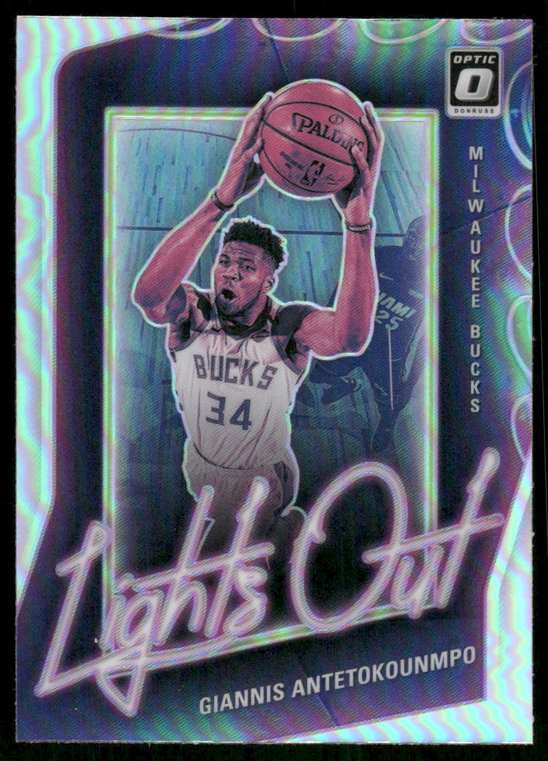 5A44 GIANNIS ANTETOKOUNMPO 2020-21 OPTIC LIGHTS OUT HOLO #11 BUCKS
