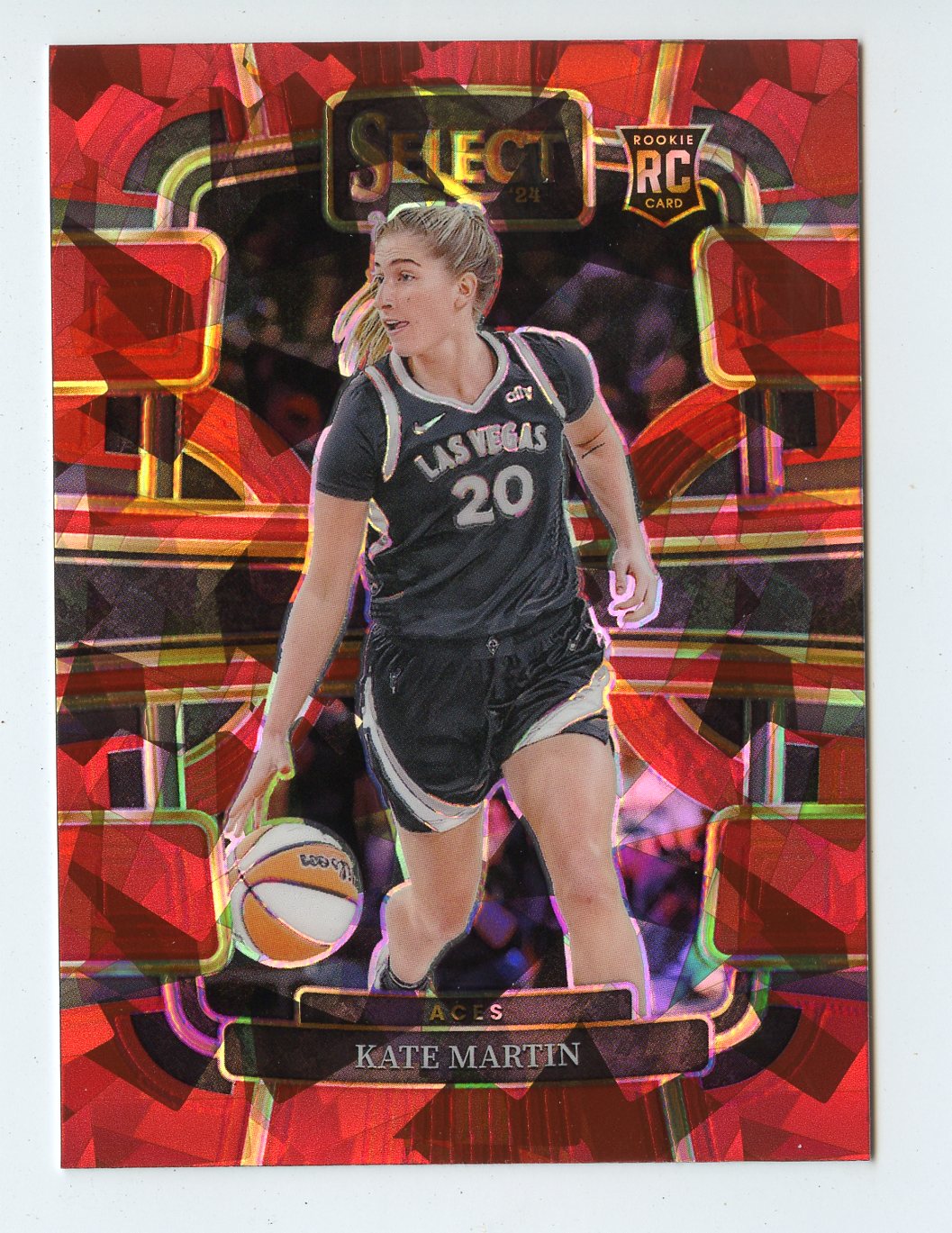 WNBA14 KATE MARTIN RC 2024 SELECT RED ICE REFRACTOR #22 ACES B