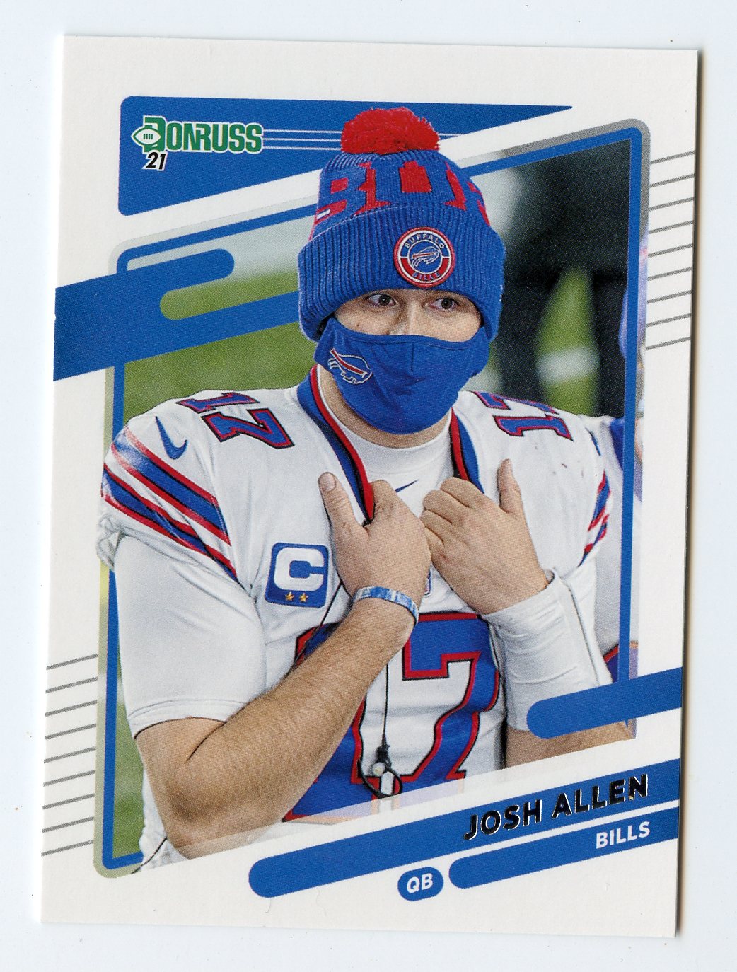 A236 JOSH ALLEN 2021 DONRUSS MASK VARIATION #225 BILLS