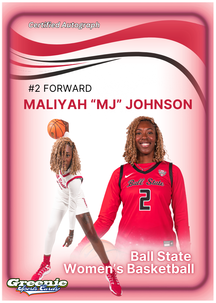 MALIYAH "MJ" JOHNSON Certified Autograph Trading Card (PRE-ORDER)