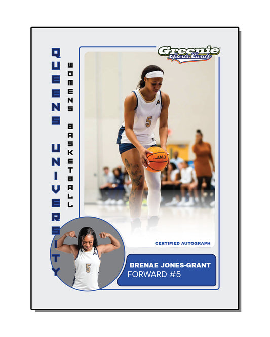 BRENAE JONES-GRANT Certified Autograph Trading Card 2025-26 Greenie Sports Cards NIL Trading Card PRESALE