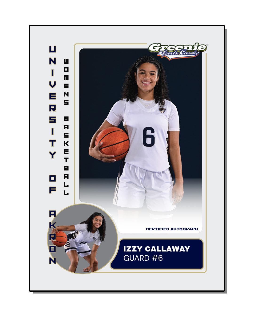 IZZY CALLAWAY Certified Autograph Trading Card 2025-26 Greenie Sports Cards NIL Trading Card PRESALE