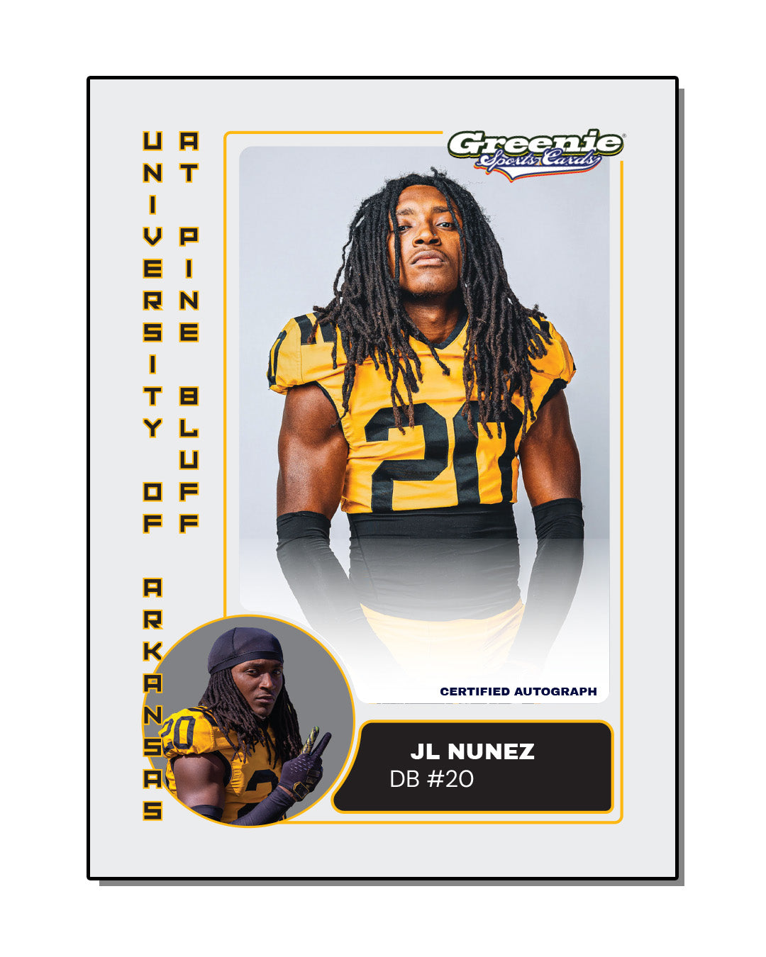 JL NUNEZ Certified Autograph Trading Card 2025-26 Greenie Sports Cards NIL Trading Card PRESALE