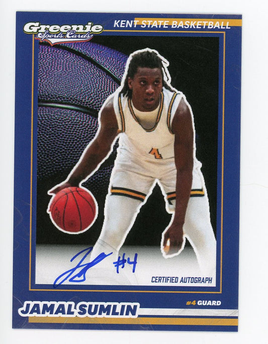 JAMAL SUMLIN Certified Autograph Trading Card 2025-26 Greenie Sports Cards NIL Trading Card