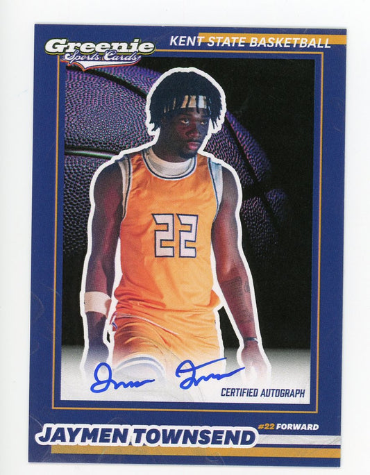 JAYMEN TOWNSEND Certified Autograph Trading Card 2025-26 Greenie Sports Cards NIL Trading Card