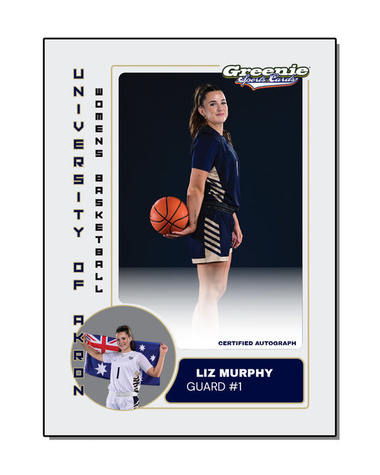 LIZ MURPHY Certified Autograph Trading Card 2025-26 Greenie Sports Cards NIL Trading Card PRESALE