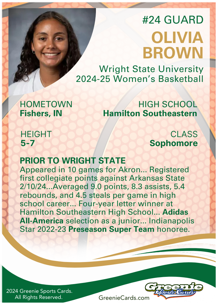 OLIVIA BROWN Certified Autograph Trading Card (PRE-ORDER)