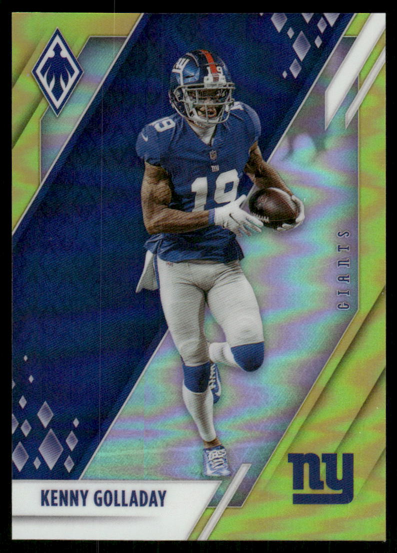 A46 KENNY GOLLADAY 2021 PHOENIX YELLOW PRIZM REFRACTOR 58/75 #68 GIANTS