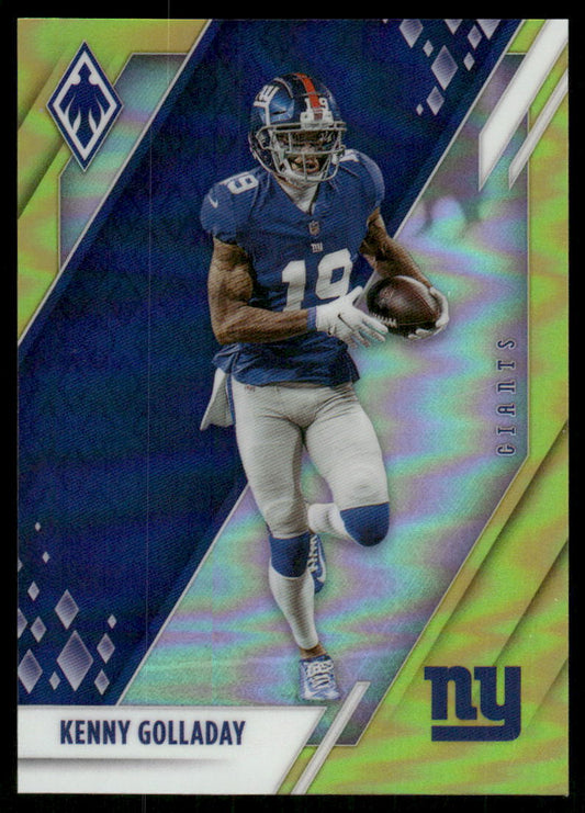 A46 KENNY GOLLADAY 2021 PHOENIX YELLOW PRIZM REFRACTOR 58/75 #68 GIANTS