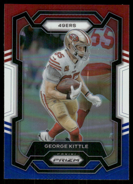 A51 GEORGE KITTLE 2023 PANINI PRIZM RED WHITE BLUE REFRACTOR #271