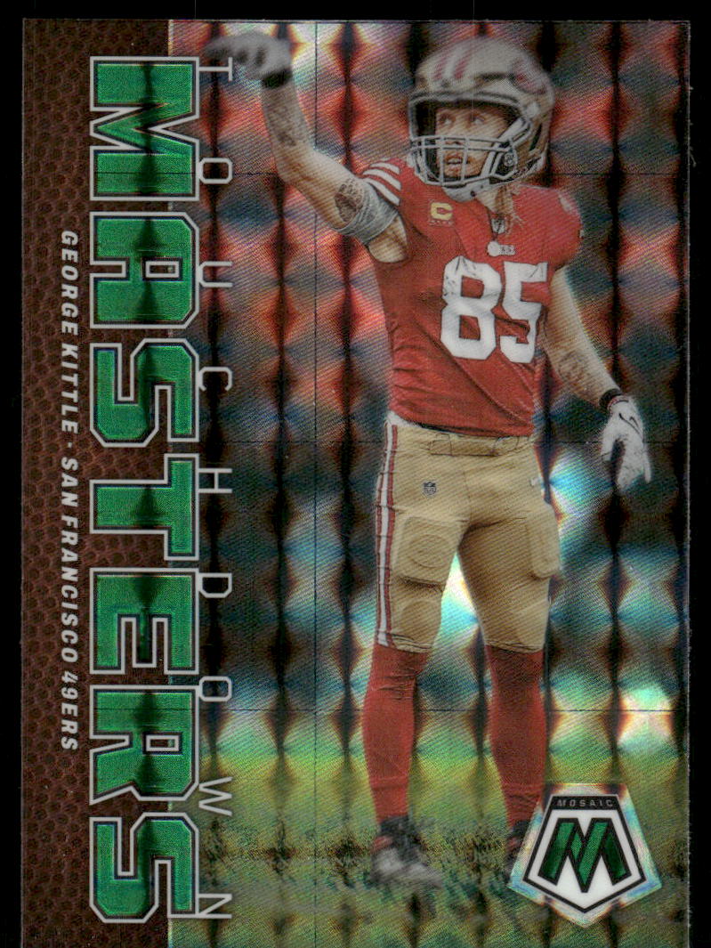 A52 GEORGE KITTLE 2023 MOSAIC TOUCHDOWN MASTERS GREEN TM-GK 49ERS