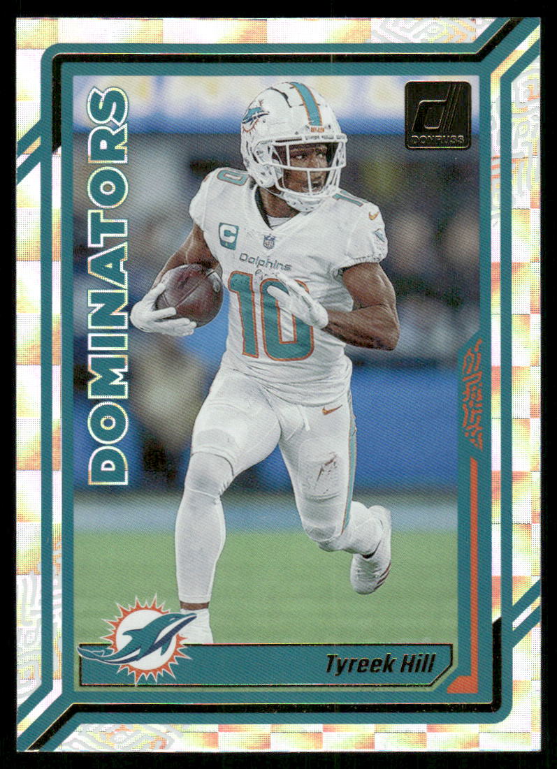 A60 TYREEK HILL 2023 DONRUSS DOMINATORS D-30 DOLPHINS