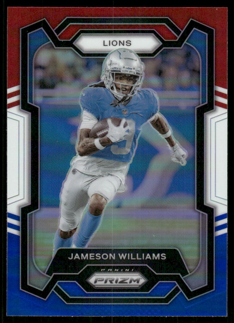 A63 JAMESON WILLIAMS 2023 PRIZM RED WHITE BLUE REFRACTOR #99 LIONS