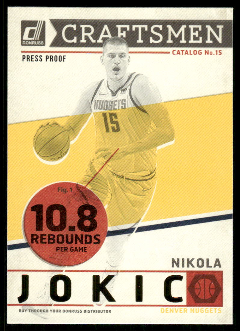 A76 NIKOLA JOKIC 2019-20 DONRUSS CRAFTSMEN #11 NUGGETS