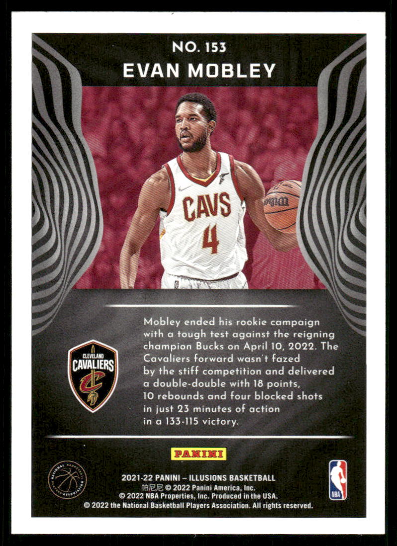 A78 EVAN MOBLEY RC 2021-22 ILLUSIONS #153 CAVS