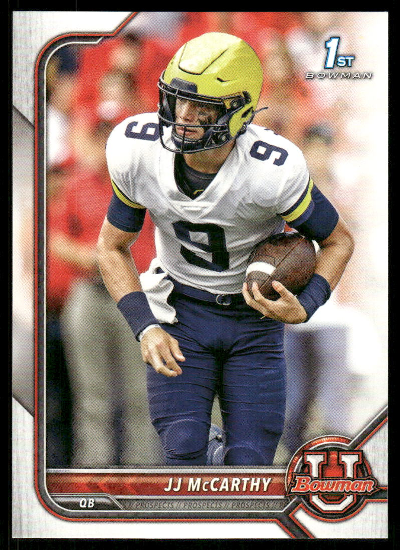 A88 JJ MCCARTHY 2022 BOWMAN U 1ST #39 MICHIGAN VIKINGS