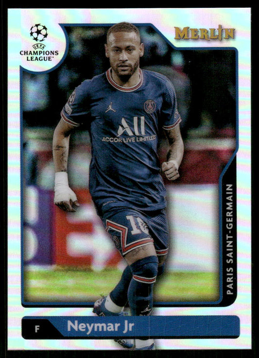 A92 NEYMAR JR 2022 CHROME CHAMPIONS LEAGUE REFRACTOR #10 MERLIN