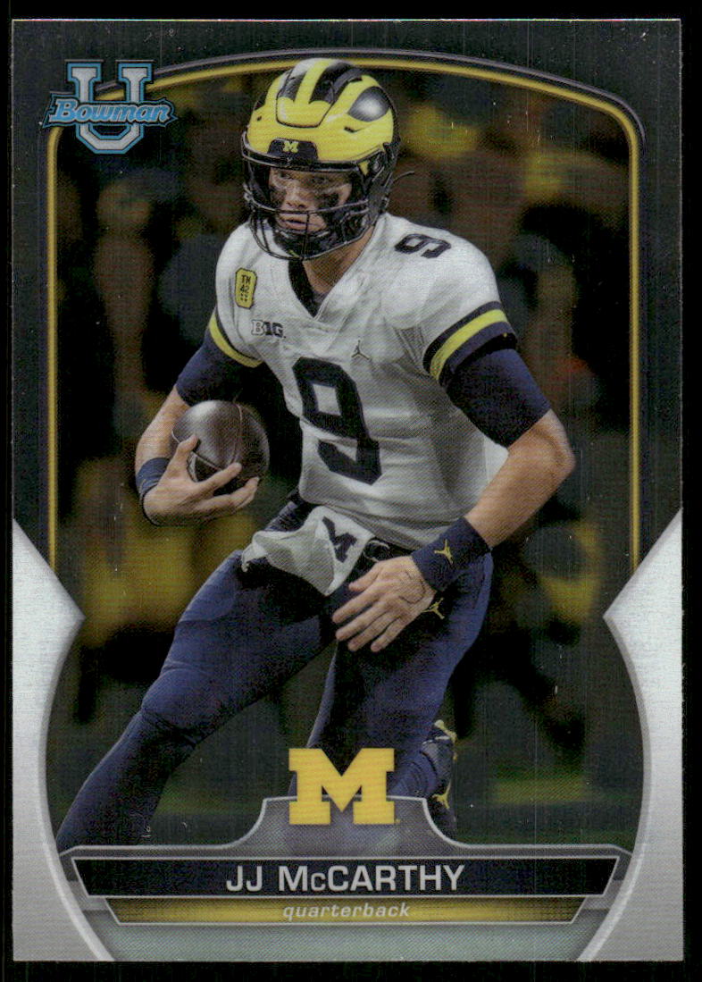 A93 JJ MCCARTHY 2022 BOWMAN CHROME U #48 MICHIGAN VIKINGS