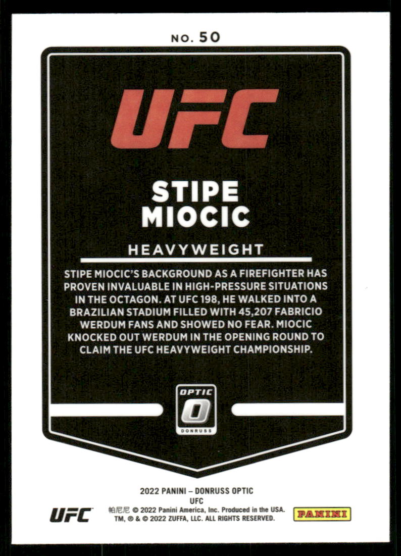 A94 STIPE MIOCIC 2022 OPTIC UFC #50