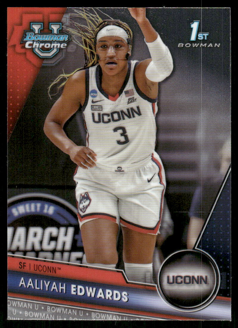 A98 AALIYAH EDWARDS 2024 BOWMAN CHROME U 1ST #19 UCONN