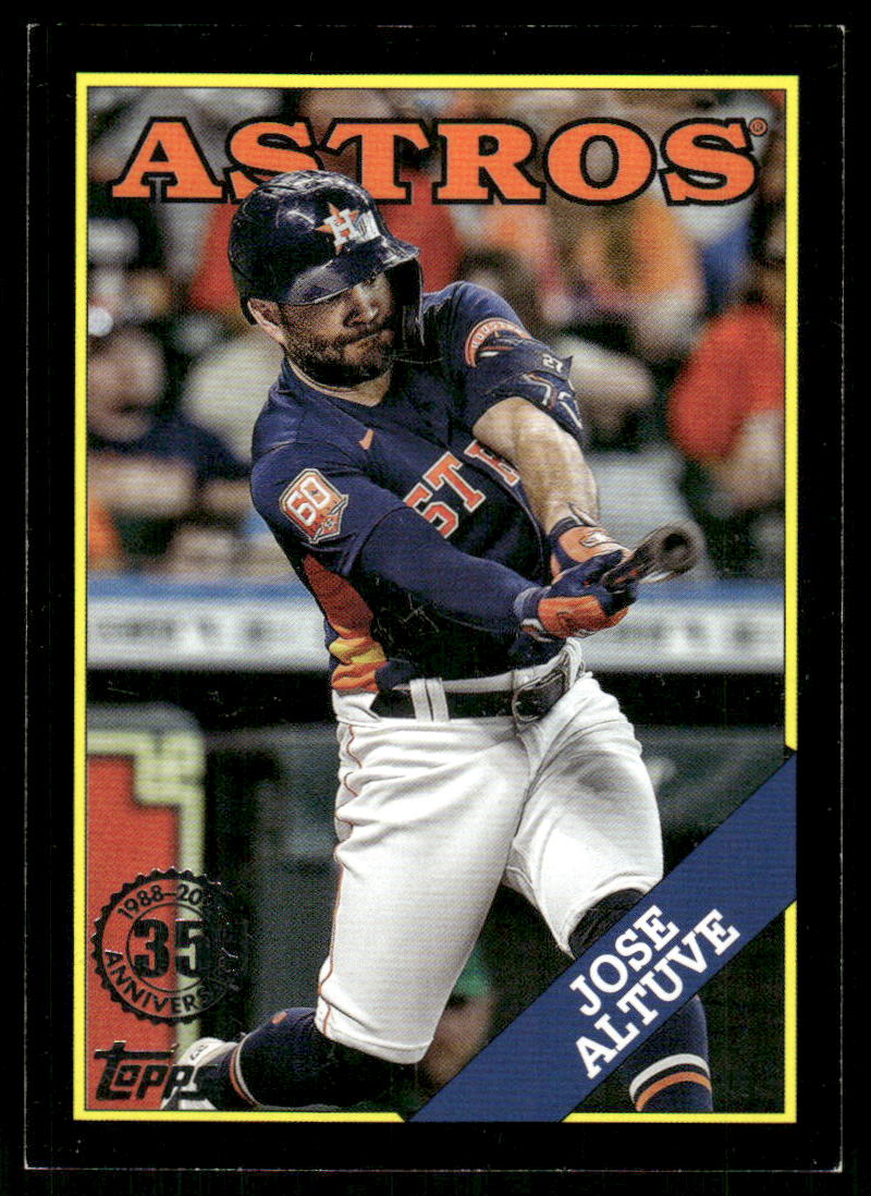 A101 JOSE ALTUVE 2023 TOPPS 35TH ANNIVERSARY BLACK 106/299 T88-76 ASTROS