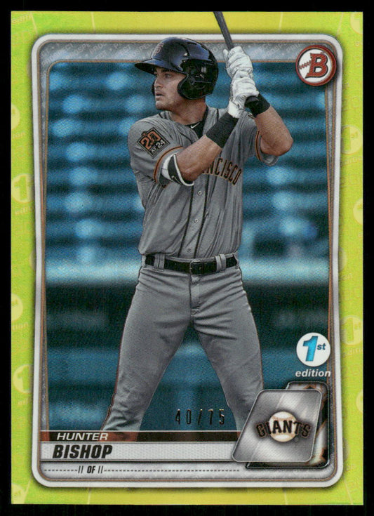 A102 HUNTER BISHOP 2020 BOWMAN 2ST EDITION YELLOW 40/75 BD-200 GIANTS