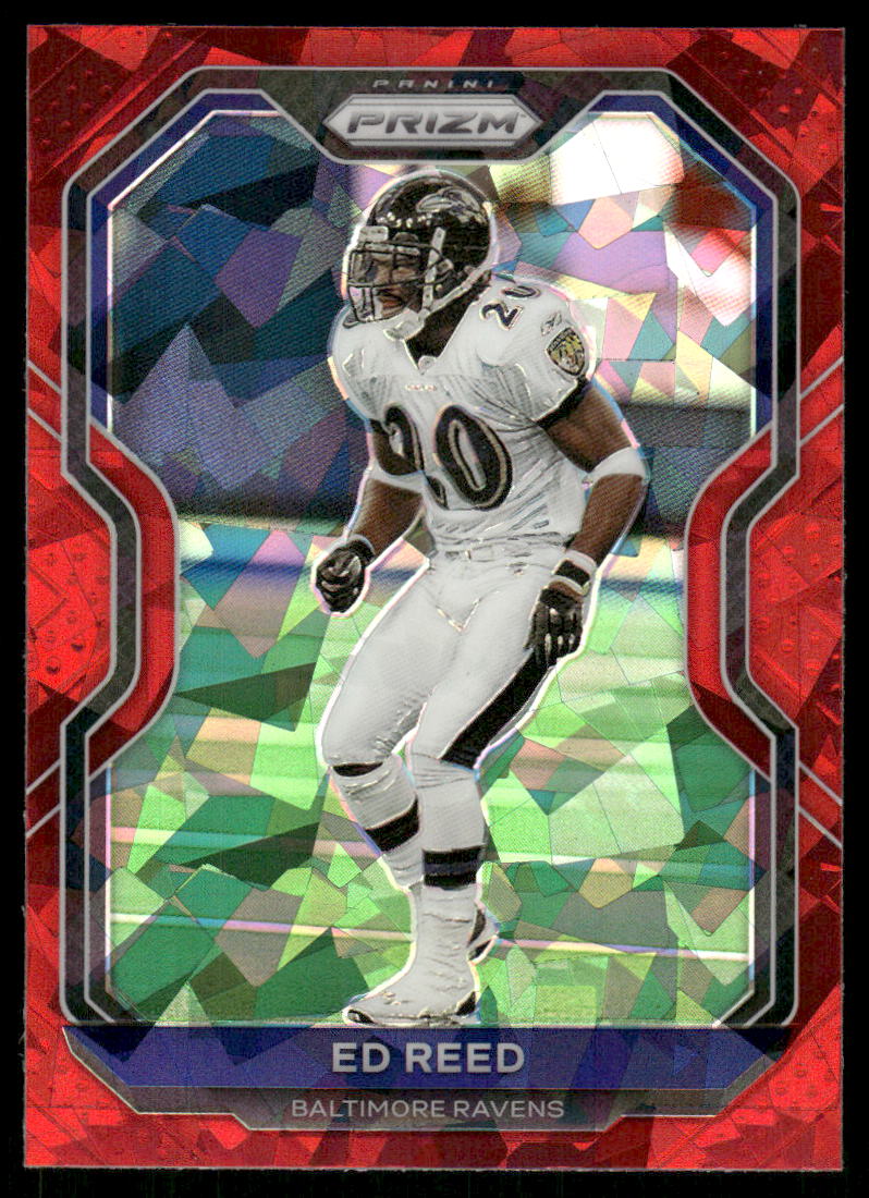 A118 ED REED 2020 PRIZM RED ICE REFRACTOR #46 RAVENS RARE SP