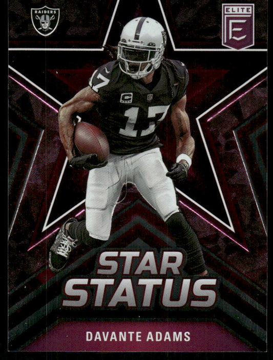 A124 DAVANTE ADAMS 2023 DONRUSS ELITE STAR STATUS PURPLE 199/349 #13 RAIDERS