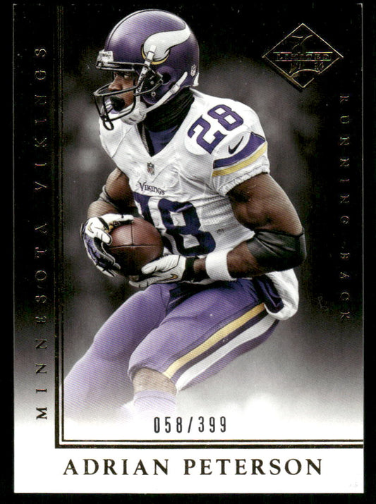 A131 ADRIAN PETERSON 2014 PANINI LIMITED 58/399 #65 VIKINGS