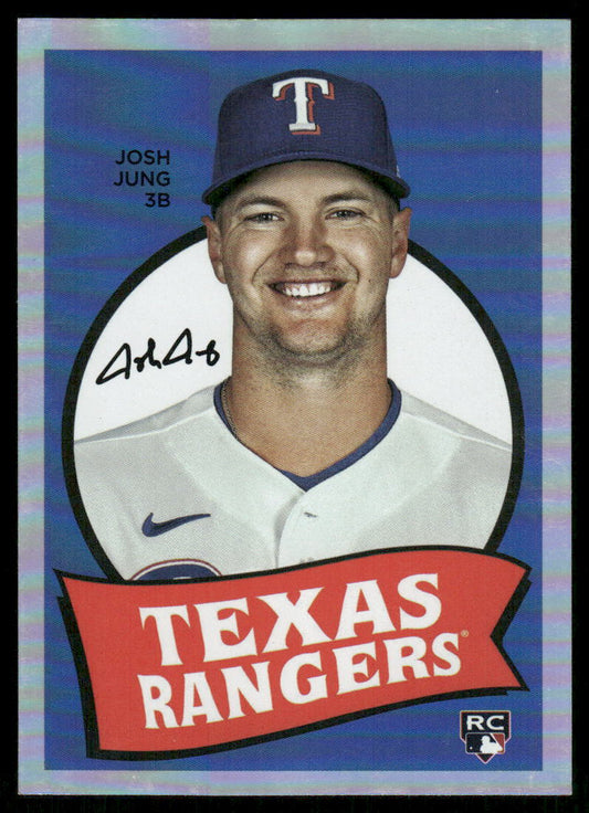 A134 JOSH JUNG 2023 TOPPS ARCHIVES 1969 SINGLE PLAYER FOIL 69T-56 RANGERS