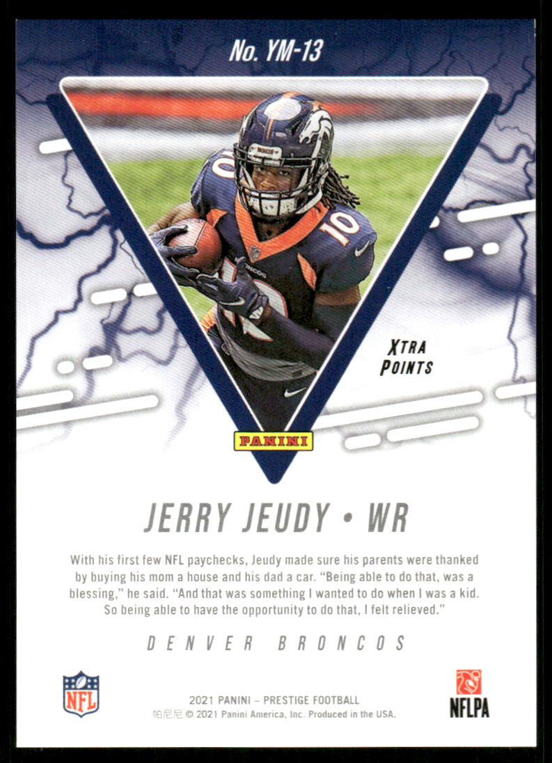 A138 JERRY JEUDY 2021 PRESTIGE YOUTH MOVEMENT 88/249 YM-13 BRONCOS