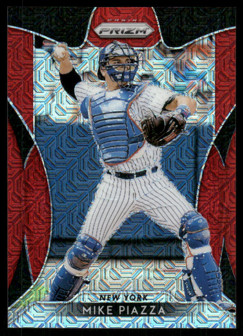 A141 MIKE PIAZZA 2019 PRIZM RED MOJO REFRACTOR 253/299 #219 METS