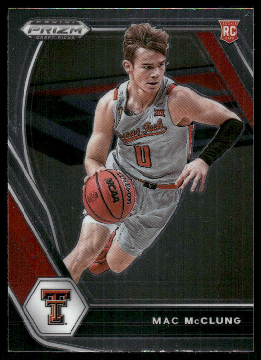 A149 MAC MCCLUNG RC 2021 PRIZM DRAFT #39 TEXAS TECH SLAM DUNK CHAMP