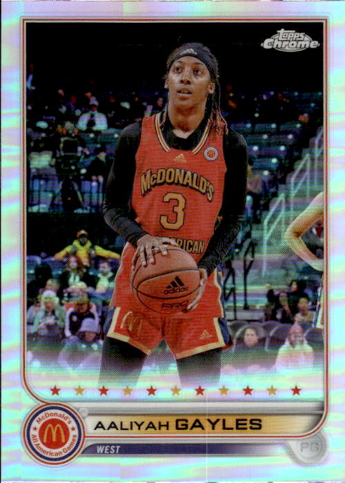 A165 AALIYAH GAYLES 2023 TOPPS CHROME MCDONALD'S ALL AMERICAN REFRACTOR #42 USC