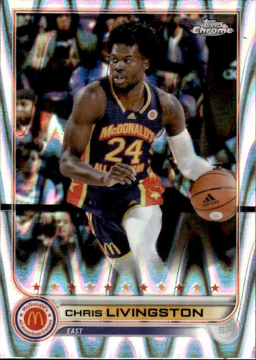 A175 CHRIS LIVINGSTON 2023 TOPPS CHROME MCDONALD'S ALL AMERICAN LAVA REFRACTOR #3 KENTUCKY